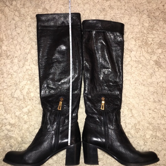 Authentic PRADA boots 13" small narrow calves - Picture 8 of 12